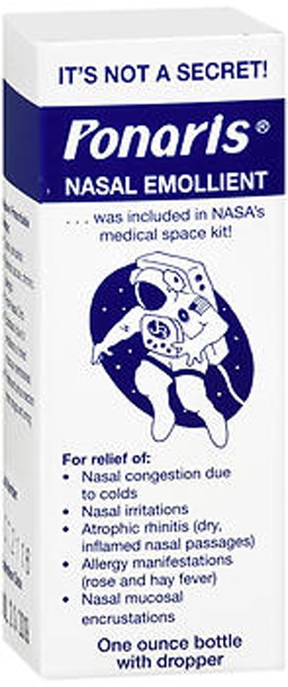 Ponaris Nasal Emollient with Dropper, 1 Fl. Oz