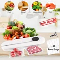 thumbnail image 2 of Vacuum Sealer Machine Seal a Meal Food Saver System, Two Modes +10 Free Bags, US, 2 of 5