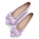 thumbnail image 1 of Zapatillas de ballet SAILING LU Bow-Knot para mujer, de gamuza, color morado claro, 1 of 7
