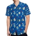 thumbnail image 4 of High Quality Hawaiian Shirts for Men Short Sleeve Aloha Beach Shirt Floral Summer Casual Button Down Shirts Blouses EPC928, 4 of 7