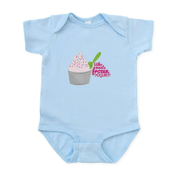 CafePress - Frozen Yogurt? Body Suit - Baby Light Bodysuit, Size Newborn - 24 Months