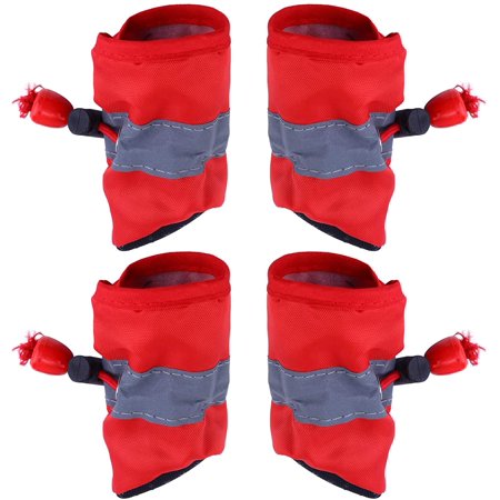 Pet Decoration- 4pcs Dogs Shoes Winter Paw Protection Non- Slip Shoes Foot Cover
