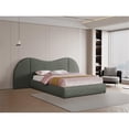 thumbnail image 2 of Meridian Furniture Everest Olive Green Linen Textured Fabric King Bed, 2 of 9