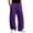 Dark Purple, variant on Mens Baggy Sweatpants Elastic Waist Wide Leg Long Sweat Pants Cozy Casual Open Bottom Jogging Pants With Pockets