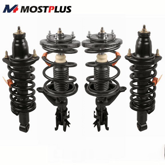 MOSTPLUS Set(4) Complete Shock Struts Assembly for 2001-2005 Honda Civic Front & Rear