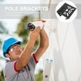 thumbnail image 5 of MERRYHAPY Black Steel Camera Mount Adapter for Security Cameras, Pole Bracket with Multiple Hole Design for Easy Installation, 5 of 7