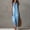 Blue, variant on Morttic Women's Elegant Contrast Strap Sleeveless Maxi Dress – Split Front Loose Tank Dress Beach Vacation Casual Outfit Gray,S