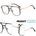 thumbnail image 3 of Gafas de bloqueo de luz azul para mujer/hombre, gafas retro de moda con montura grande, gafas para juegos de ordenador, 3 of 5