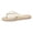 White, variant on Women's Boho Sandals Vacation Open Toe Outdoor Slides Flip Flops Slip on Beach Summer Lightweight Shower Flat Slippers White Size 6