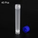 thumbnail image 3 of Uxcell Tubos de Ensayo de Plástico de 10 ml, Paquete de 40 Contenedores de Tubo de Ensayo Congelado con Tapa de Tornillo, Azul Claro, 3 of 6
