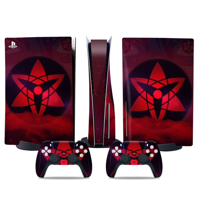Autocollant version Lecteur Optique PS5, cool Peau PS5, Poignée de Contrôleur, pour console et Manette PS5, NARUTO