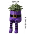 thumbnail image 6 of Clearance! Halloween Whimsical Hanging Leg Planter, Resin Succulent Garden Pot, Witch, 6 of 8
