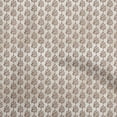 thumbnail image 1 of oneOone Cotton Jersey Brown Fabric Asian Dabu Dress Material Fabric Print Fabric By The Yard 58 Inch Wide, 1 of 4