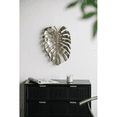thumbnail image 3 of Gold Monstera Leaf Wall Decor, 18.9" x 13.4" Cast Aluminum Tropical Leaf Wall Accent, Bright Gold Finish for Living Room, Entryway & Bedroom, 3 of 9