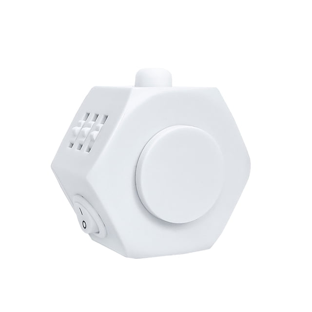 Bewildely cubo mágico color sólido elegante hexagonal ligero 7 en 1 niños adultos descompresión juguete para aliviar el estrés blanco Type3 NO3
