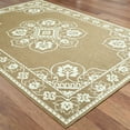 thumbnail image 3 of Oriental Weavers Marina Area Rug 7764J Tan Scrolls Bulbs 3' 7" x 5' 6" Rectangle, 3 of 3