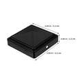 thumbnail image 3 of Shisuyan 6pcs Square Fence Post Caps Metal Post Covers Pressure Fit Post Topper Caps Decorative Fence End Cover For External Post Cap Deck Post, 3 of 9