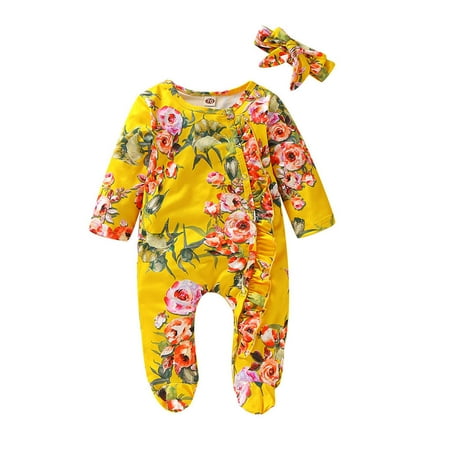 

Aayomet Baby Rompers Jumpsuit For Baby Boy Toddler Baby Boy Outfit Long Sleeve Hoodie Sweatshirt Pants Set 0 6 12 18 24 Months 1 2 T Sweatsuit Fall Winter Clothes Yellow 12-18 Months