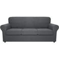 thumbnail image 2 of 4PCS Stretch Textured Grid Sofa Cover Soft Couch Cover Washable Furniture Covers For Machine Washable, 2 of 2