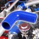 thumbnail image 2 of 1 juego 38mm 1.5 "ID 90 grados codo motor silicona manguera azul para coche Intercooler tubería de admisión con 2 uds abrazaderas, 2 of 6