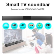 Wireless Bluetooth Soundbar with Subwoofer, 4 Speaker Surround System, 2000mAh Battery, FM Radio, TF Card, AUX Input, Remote Control for TV, Home Theater, PC