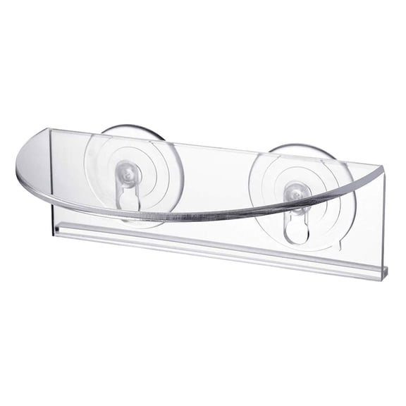 Viveous Window Shelves Rack: Suction Cup Plants Flowers Succulents Window Boxes Wall Rack Bonsai Hanging Holder 20x14cm