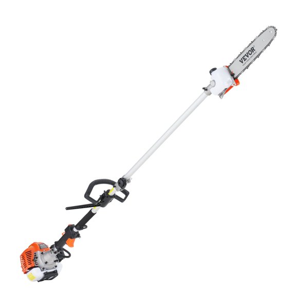 52CC 6-in-1 Multi-Functional Trimming Tools Kit Gas Hedge Trimmer, Weed Eater, String Trimmer, Brush Cutter, Edger, Pole Saw with Extension Pole