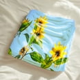 thumbnail image 2 of Bed Blanket Hot Sale Sunflower Printed Ligtweight Flannel Blanket Warm Plush，60×80inch, 2 of 5