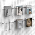thumbnail image 1 of Estante expositor de literatura SSNEWOG, expandible, 6 pares, metal negro, 1 of 7