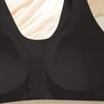 thumbnail image 5 of Lyzlook Bras Front Closure, LunaHug - Seamless Front Buckle Cross Back Shaping Bra Black 34, 5 of 5