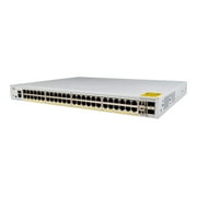 Cisco Catalyst 1000-48P-4X-L - Switch - managed - 24 x 10/100/1000 (PoE+) + 24 x 10/100/1000 + 4 x 10 Gigabit SFP+ (uplink) - rack-mountable - PoE+ (370 W)