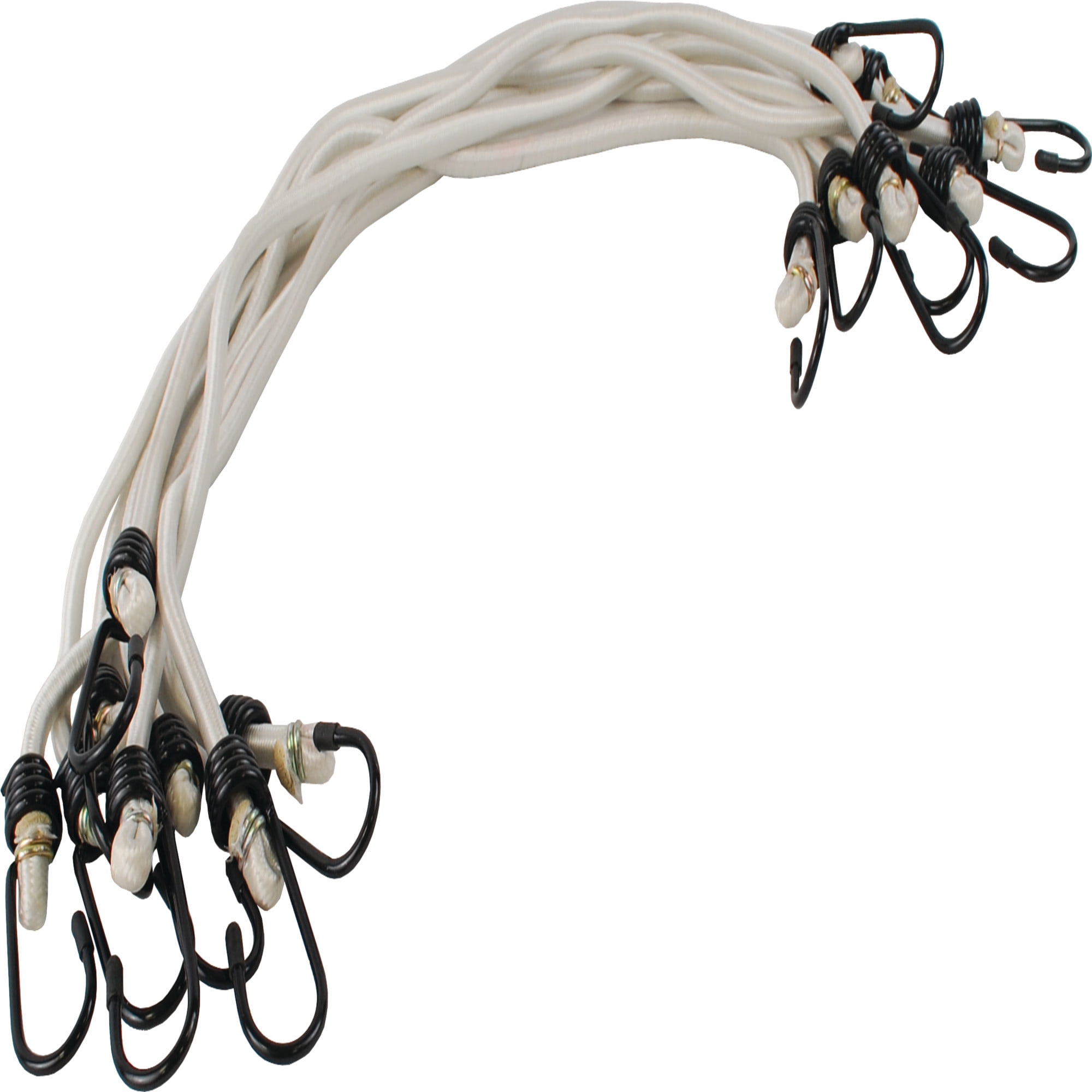 Attwood 11712-7 Assorted 18-Piece Bungee Cord Variety Pack in Blue, White and Yellow