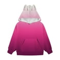 thumbnail image 6 of Girls Tie Dye Sweatshirts Loose Casual Hoodies Long Sleeve Pullover Hooded Tops With Pockets Hot Pink 5-6 Years, 6 of 6