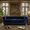 Blue, variant on Howcool 89" Chesterfield Sofa, Mid-Century Modern 3-Seater Upholstered Velvet Couch with Low Back, Rolled Arms & Nailhead Trim, for Living Room or Office, Blue