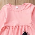 thumbnail image 4 of Girls Kids Floral Print Dress Unicorn Tops Flower Colourful Pants Outfits Clothes Set, 4 of 5