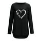 thumbnail image 5 of Moda Mujer O Cuello Camiseta de manga larga Otoño Día de San Valentín Impresión Blusa suelta Tops Fridja FKASFK2553, 5 of 8