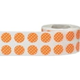 thumbnail image 3 of Orange with White Polka Dot Circle Stickers | 0.5" Inch Round | 1,000 Pack, 3 of 5