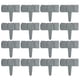 thumbnail image 1 of 20Pcs Simulation Stone Fence Gardening Plastic Fence Decorative Garden Fence, 1 of 5