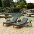 thumbnail image 5 of ARDEN Foam Outdoor Chaise Lounge Cushion, 21 x 72, made with ProFoam, Rain-proof, Fade Resistant, Sapphire Morrison Floral, 5 of 9