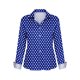 thumbnail image 3 of Camisetas de Manga Larga para las Mujeres Impreso Casual Suelto Cardigan Poliéster Longitud Regular de las Mujeres Larga Chaqueta de Invierno sin Capucha, 3 of 5