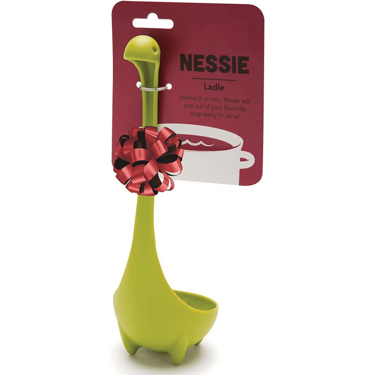 SAYTAY Nessie Ladle Spoon - Green Cooking Ladle for Serving Soup, Stew,  Gravy & Chili - High Heat Resistant Loch Ness Stand Up Soup Ladle，Green  ST-K053 
