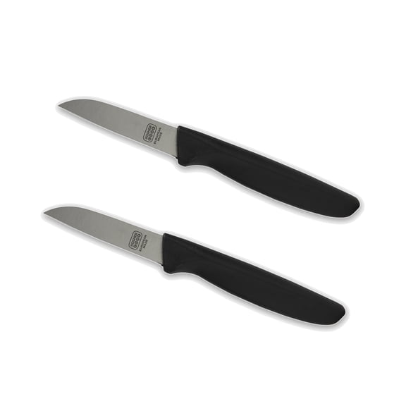 The Kosher Cook, 3 Inch German Steel Paring Knives - Black (2 Pack)
