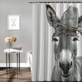 thumbnail image 2 of Orinice Donkey Bathroom Decor Set Multi-Size Colorful Polyester Fabric Fashion Shower Curtain with Hooks 36x72, 2 of 7