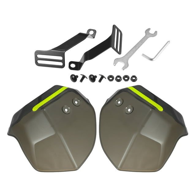 Unique Bargains 1 Set Universal Black Motorcycle Handlebar Handguard Hand Guards Protector for ATV Dirt Bike