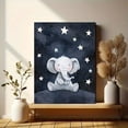 thumbnail image 6 of Cute Elephant under Starry Night Canvas Wall Art， Perfect for Living Room， Bedroom， Nursery， Bathroom， and Office Decor, 6 of 8
