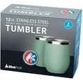thumbnail image 2 of BluePeak Double Wall Stainless Steel Vacuum Insulated Tumbler Set, 2-Pack, 12 oz (Mint), 2 of 6