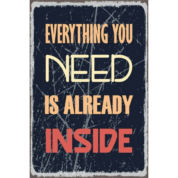 Ezposterprints Motivational Inspirational Posters for Home Office School Classroom Kidsroom - Motivational Quotes Poster Printing - Wall Art Print - 'EVERYTHING YOU NEED' - 12X18 inches