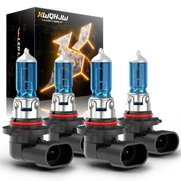 Super Bright 9005 & 9006 Headlight Combo Kit - 6000K White High/Low Beam Bulbs, 4-Pack Complete Replacement