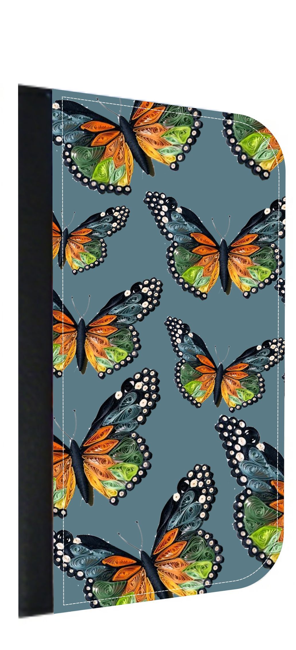 Slate Butterfly Pattern Galaxy s10p Case - Galaxy s10 Plus Case - Galaxy s10 Plus Wallet Case - s10 Plus Case Wallet - Galaxy s10 Plus Case Wallet - s10 Plus Case Flip Cover - image 1 of 3