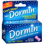 Dormin Night Time Sleep Aid Capsules, 32 Ea